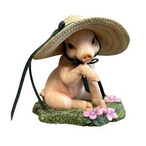 The Hamilton Collection Figurine Scarlet Pigs On Parade Collection